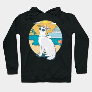 cat love sunset Hoodie